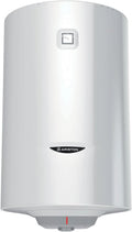 Ariston PRO 1 R 50 liter, verticale verticale wandboiler, afgeschermde weerstand, temperatuur instelbaar via instelwiel
