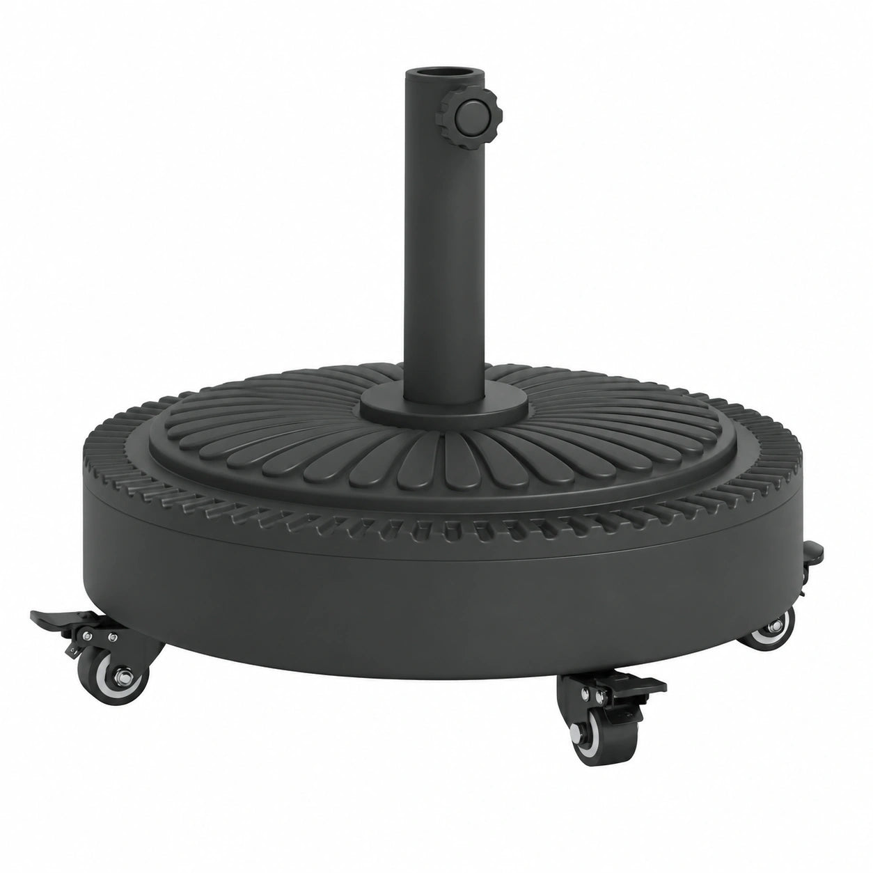 Rollbarer Sonnenschirmständer, 27 kg, für Masten Ø38/48 mm