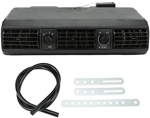 AC Verdamper, Universeel Airconditioning Underdash 360CFM Airconditioning Verdamper Vervanging voor RV Van (12V), zwart