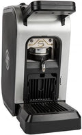 Generico Koffiemachine voor koffiepads ESE 44 mm filter papier spinel Ciao grijs metaal zilver + pad proeverij set inclusief Il Caffè del Emporio