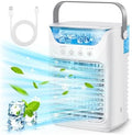 Bewinner Airconditioning Unit ventilator, Draagbare airconditioner & Luchtkoeler Luchtbevochtiger & Desktop Koelventilator 4-in-1 met 700ML / 2 Koude