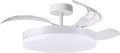 BEL AIR HOME Plafondventilator ARES met DC-Motor, LED 36 W en Afstandsbediening, 3 Inklapbare Vleugels voor Slaapkamer en Eetkamer, wit