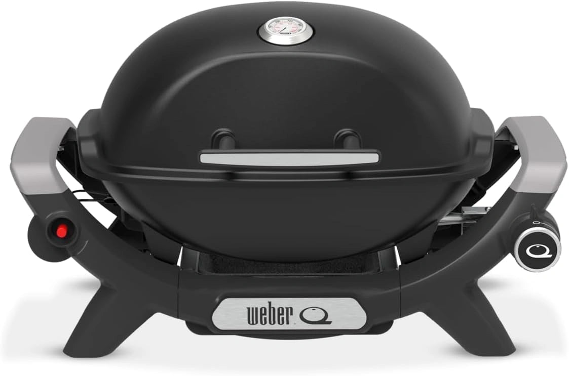 Weber Q 1100N 1501925 Gasgrill, 42 x 31 cm, grilloppervlak, draagbare grill, 1 brander, grillrooster van geëmailleerd gietijzer