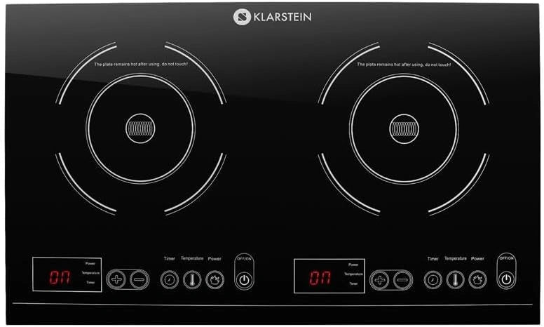 Klarstein VariCook XL-kookplaat, dubbele inductiekookplaat, 3100 watt totaal vermogen, glazen oppervlak, automatische uitschakeling, tot 240 °C