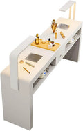 Manicure Nail Table Station，home Salon Spa Nail Desk Met Dust Collector & Led Lamp，nail Beauty Manicure Desk Workstation Met Opberglades，professionele