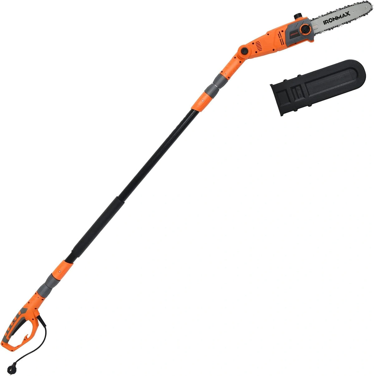 GOPLUS Elektrische hoogsnoeier, 750 W, met schuine kop, tot 286 cm uittrekbaar, 25 cm bladlengte, kettingsnelheid 11 m/s