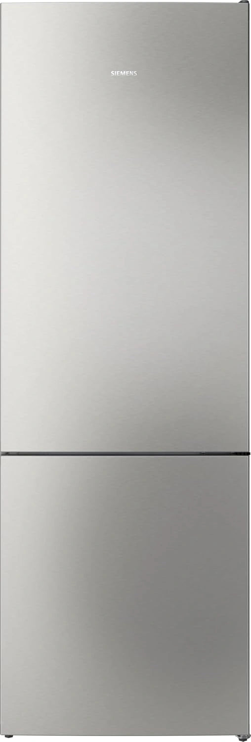 Siemens iQ300, vrijstaande koel-vriescombinatie met vriesgedeelte onder, 203 x 70 cm, roestvrij staal, KG49NVIBG