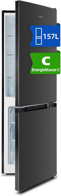 CHiQ 157 liter Koelvriescombinatie Zwart (CBM157LC)