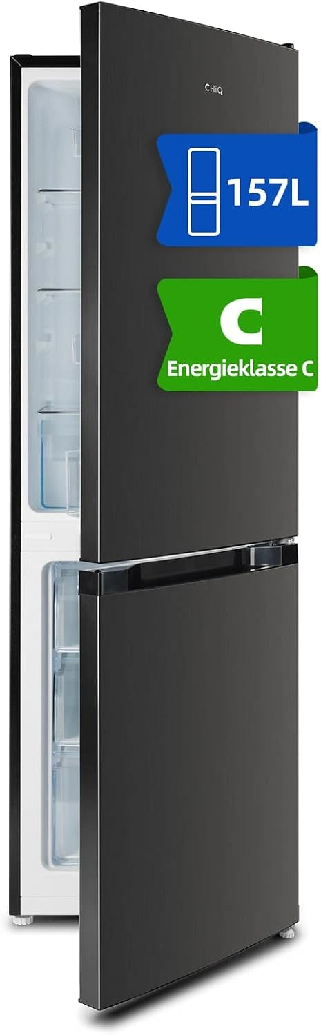 CHiQ 157 liter Koelvriescombinatie Zwart (CBM157LC)