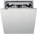 Whirlpool WIC3C33F Vaatwasser voor 14 couverts, energieklasse D, 60 cm, wit, roestvrij staal, wit
