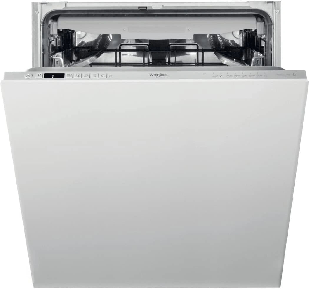 Whirlpool WIC3C33F Vaatwasser voor 14 couverts, energieklasse D, 60 cm, wit, roestvrij staal, wit
