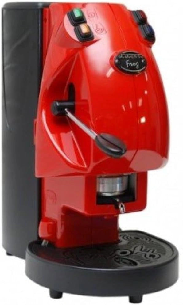 Mokaor PADS Machine Frog Revolution + 15 PADS Italiaanse espresso sinds 1954, Diverse kleuren (rood)