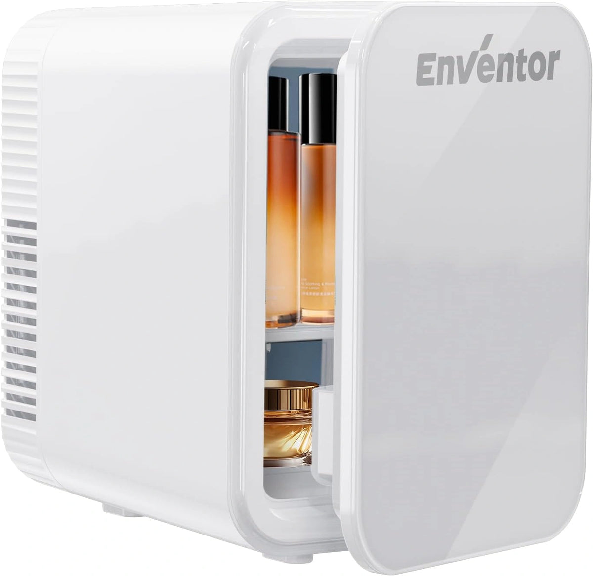 Enventor Mini-koelkast, draagbaar, 4 liter, wit, met koel- en warmtefuncties 12V/220V, voor kamer, auto en thuis