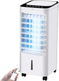 9000BTU draagbare mobiele airconditioner, 3 snelheden, timer 7h timer, LED -afstandsbediening, energieklasse A -energiebesparing, wit