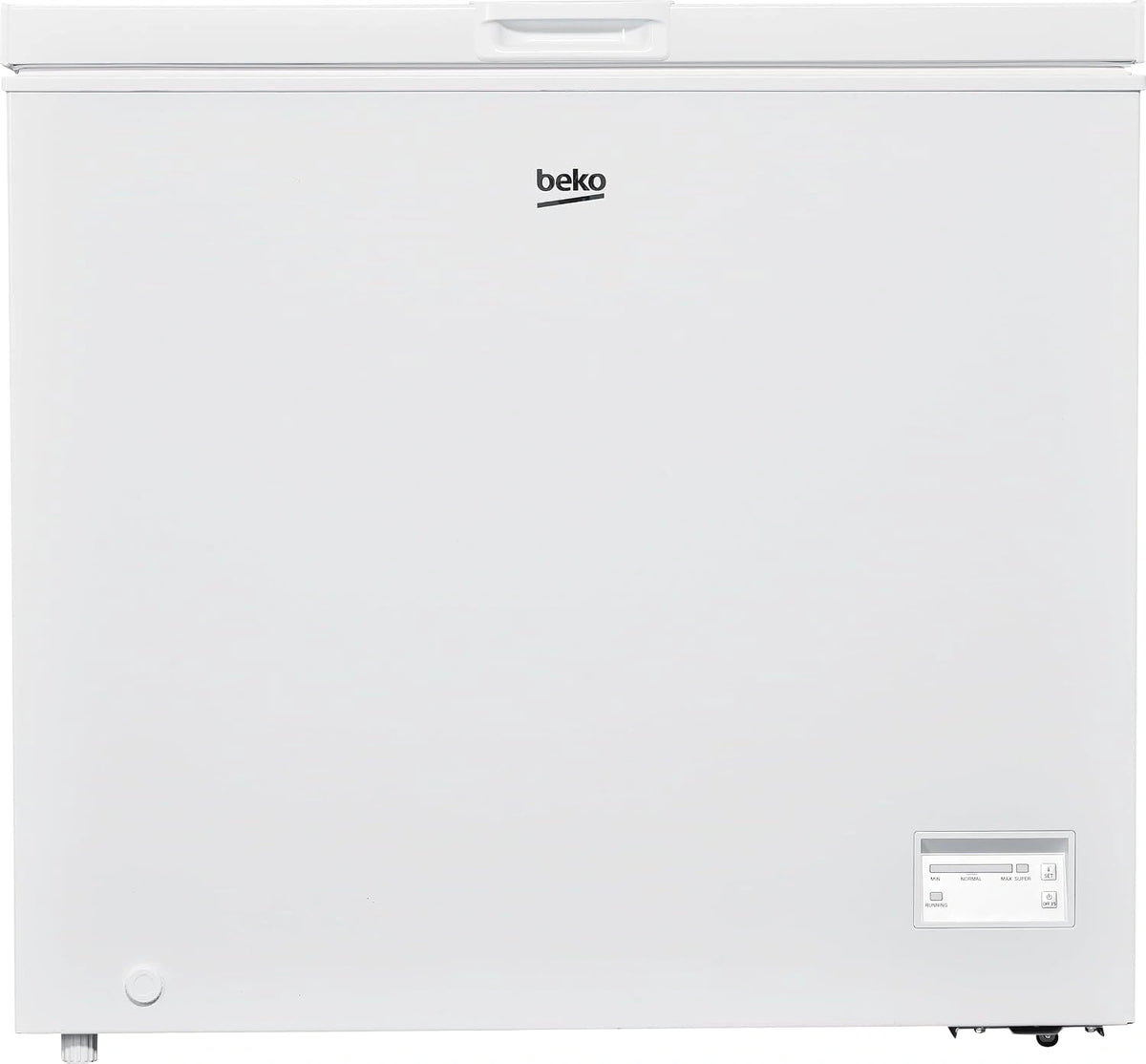 Beko CF200EWN, horizontale statische vriezer, nettovolume 198 l, elektronische bediening, wit, 54,5 D x 90,5 l x 84,5 cm