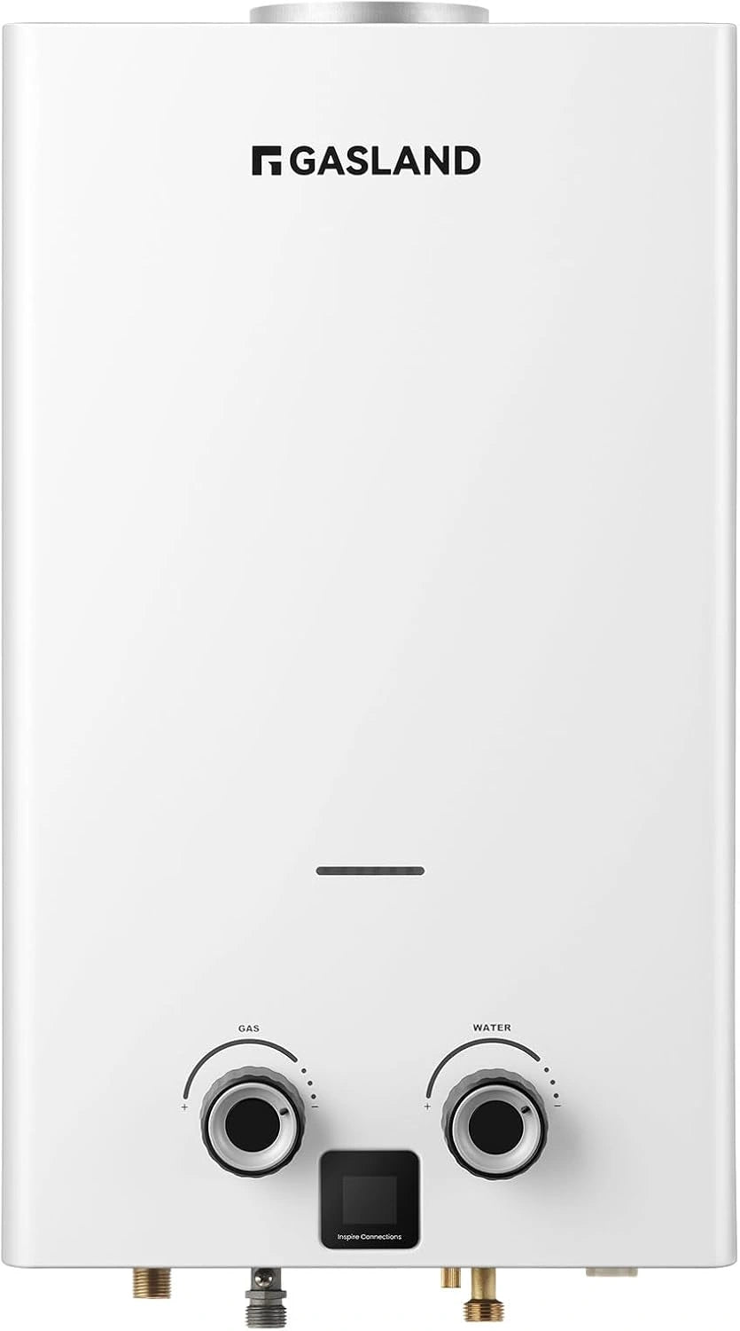 GASLAND BG300 Gasdoorstroomboiler, 11 liter, natuurlijk, wit/zilver