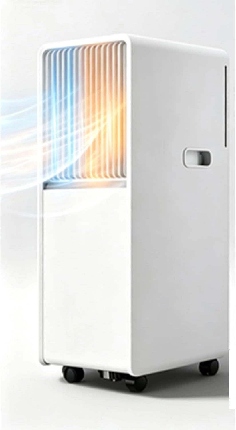 8000-12000 BTU draagbare airconditioner, 3-in-1 AC-unit met luchtontvochtiger en ventilator, stille digitale bediening voor slaapkamer, kantoor