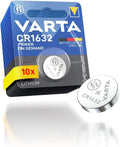 VARTA Knoopcelbatterijen CR1632, 10 stuks, Power on Demand, Lithium, 3 V, zilver