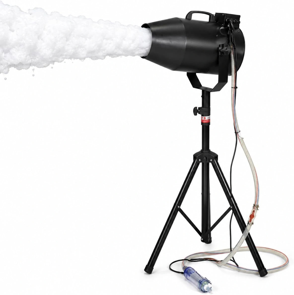 Schuimmachine 1000 W voor feestjes, draagbaar schuimkanon met statief, krachtige schuimgenerator met waterpomp en slang, voor tuin, zwembad