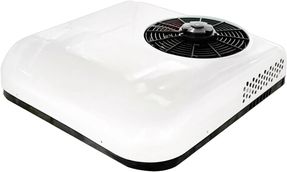 850w Rv-Dakairconditioner Met Koel-/Koel- En Verwarmingsfunctie, 12v/24v, Geschikt Voor Campers, Golfkarretjes, Graafmachines