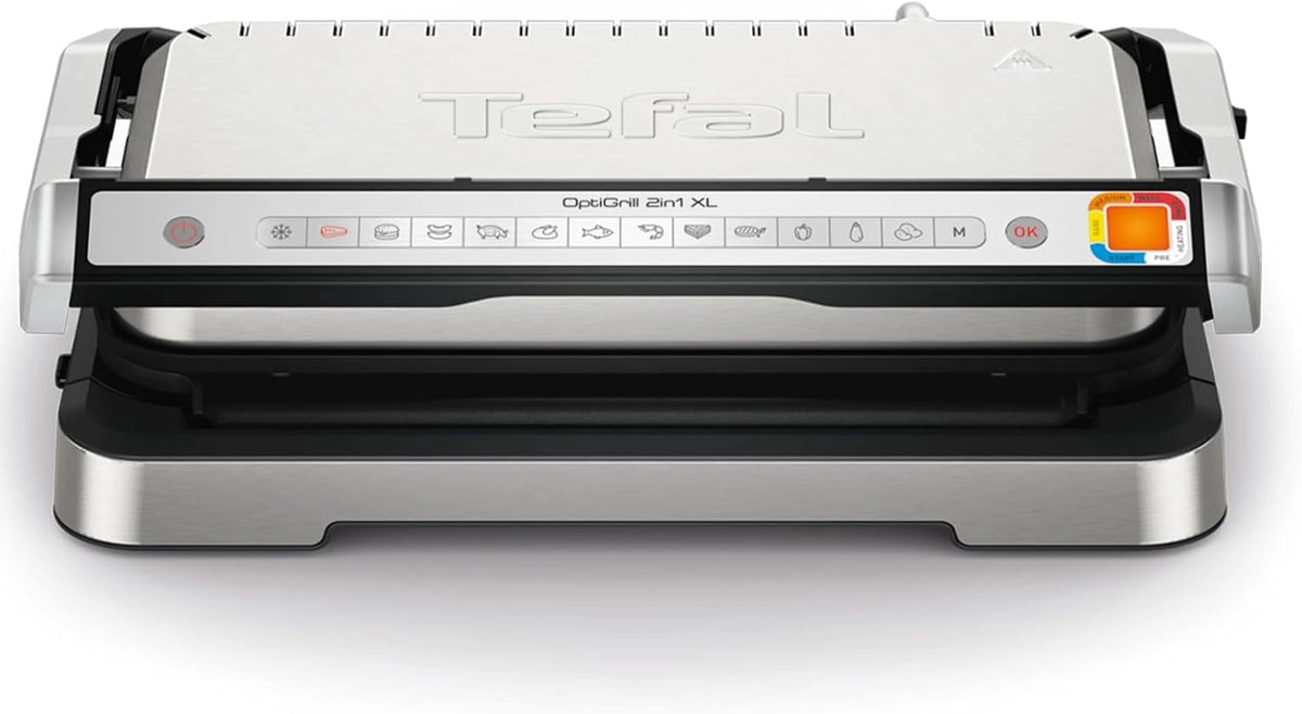 Tefal OptiGrill 4in1 XL intelligente grill voor complete maaltijden rvs, zwart