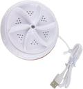 Draagbare Mini Wasmachine, 30 Minuten Wassen Auto Off Draagbare Wasmachine voor Appartement, Wasserij, Camping, RV, Reizen, wit