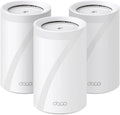 TP-Link Deco BE65 Wi-Fi 7 Mesh WLAN Set (3 Pack), Tri-Band 5760 Mbit/s (6 GHz) + 2880 Mbit/s (5 GHz) + 574 Mbit/s (2,4 GHz), 6 streams