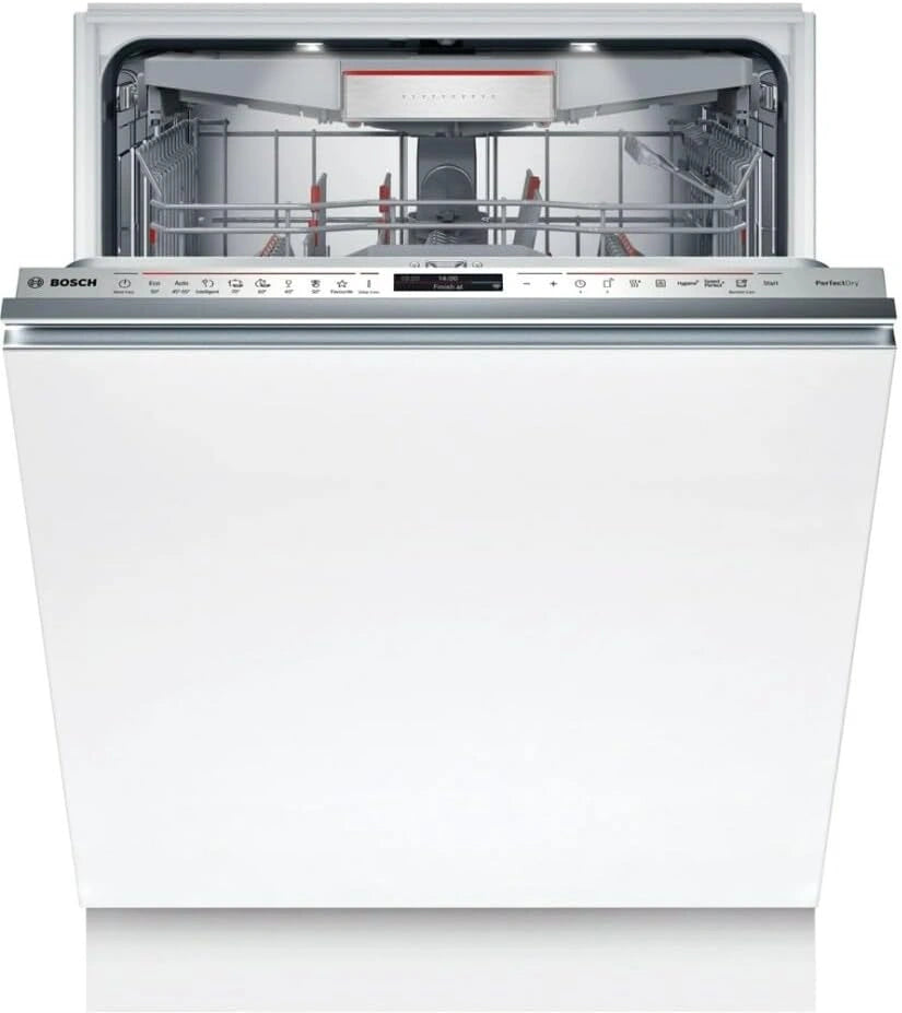 Bosch Elettrodomestici, Serie 8, inbouw-vaatwasser, volledig inschuifbaar, 60 cm, SMV8YCX02E, zilver