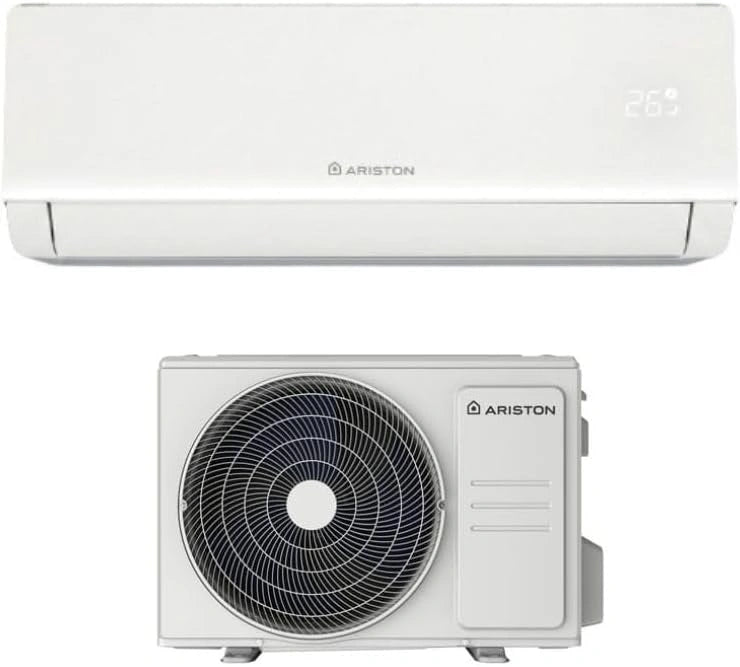 Prios NET 25 MUB1 Airconditioning, 9000 BTU, monosplit, inverter met warmtepomp, wifi, energie-efficiëntieklasse A++/A+, zilver