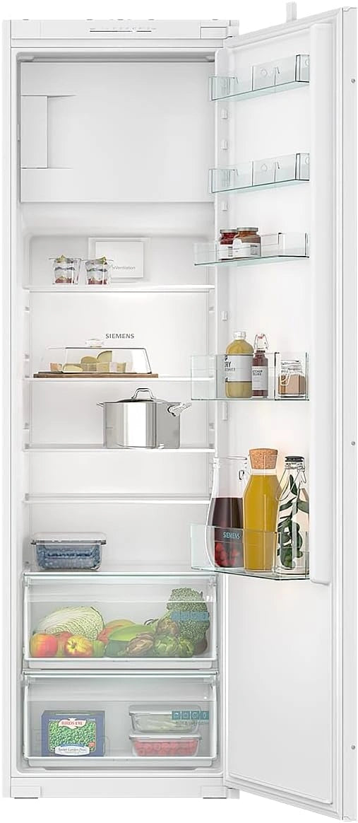 Siemens KI82LNSE0 iQ100, inbouwkoelkast met vriesvak, 177,5 x 56 cm nis, 246 l koelen en 34 l vriezen, Made in Germany, snel koelen