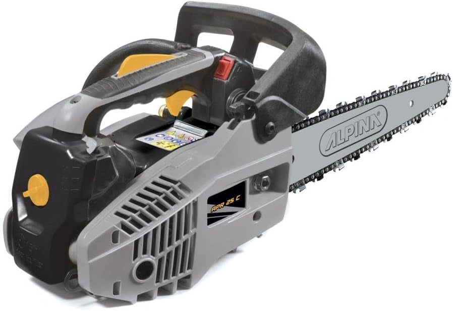 Alpina APR 25 C Motorzaag met verbrandingsmotor, 10 inch, benzinemotor 25,4 cc (900 W), stang 25 cm, zwart