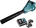 Makita 2 x 18 V accuventilator + 2 x 5,0 Ah accu BL1850b + DC18RC oplader DUB362Z, zwart