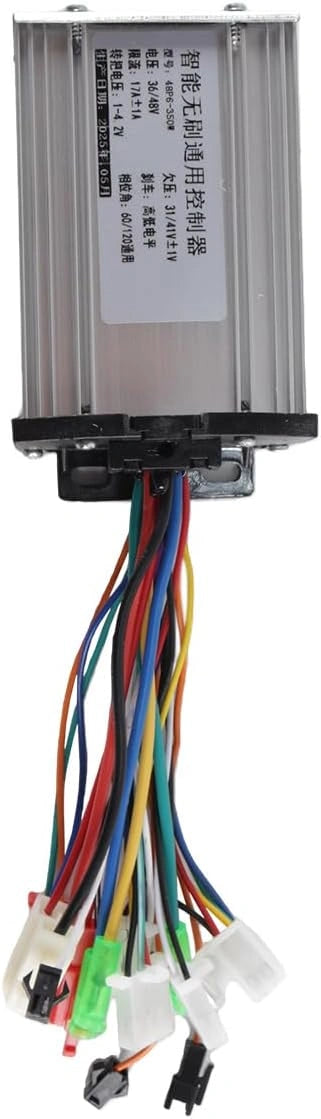 Ausi 36V 48V 350W E-Bike borstelloze controller met 6 buizen en dubbele modus voor elektrische fiets, scooter, snelheid, intelligent