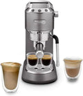 De'Longhi Dedica Arte EC885.M, Traditionele filterhouder, handmatig koffiezetapparaat met MyLatteArt stoomstaaf, compact, 15 cm breed
