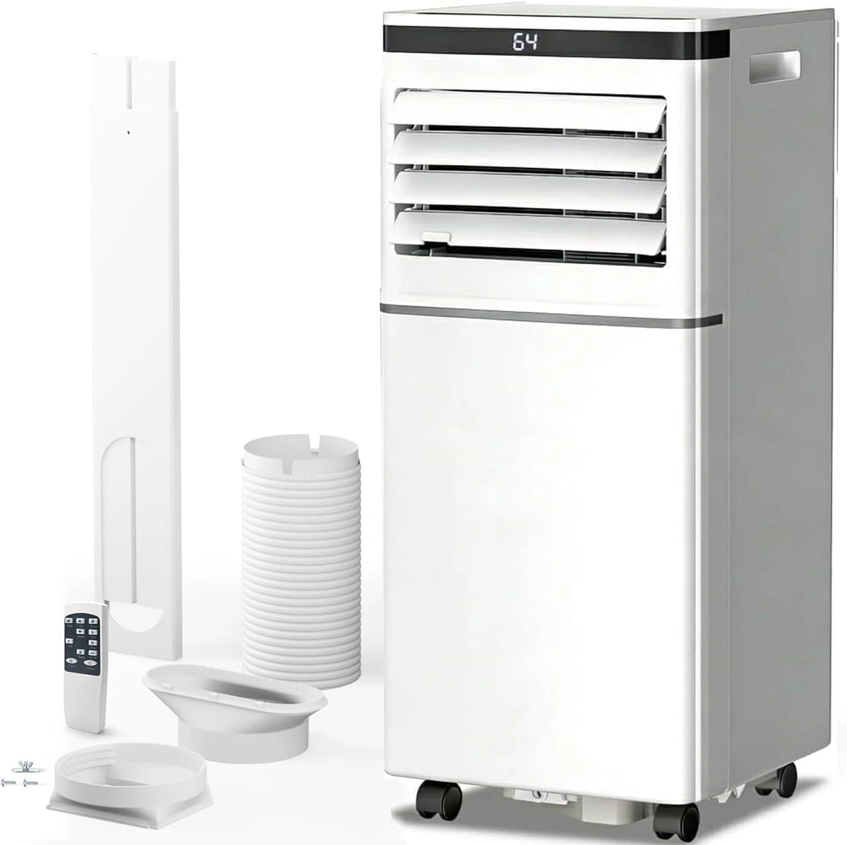 Antarctic Star, Mobiele airconditioning 10000 BTU (ASHRAE), afstandsbediening, ventilatormodus, updaten 350 m2, 24 uur timer, stille werking