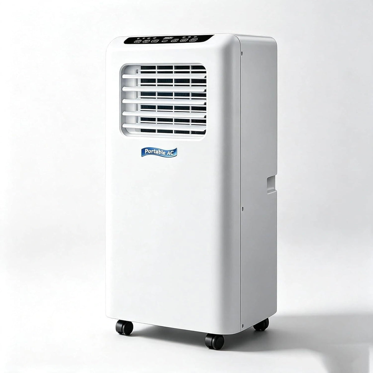 Mobiele airconditioner met verwarmingsfunctie, 14000 BTU, 2-in-1 staand apparaat voor koeling en warmte, compact met wielen