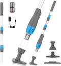 3-in-1 Zwembadzuiger met Accu, Zwembadreiniger Draadloze, Zwembadstofzuiger met Topische Stang, Handstofzuiger voor Kleine Zwembaden, Spa's