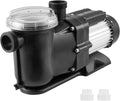 VEVOR Bovengrondse zwembadpomp, 1200 W, eenspeed zwembadpomp 100 GPM, snelheid 2850 omw/min, zwembadpomp met hefkop, max. 15 m, met filtermand
