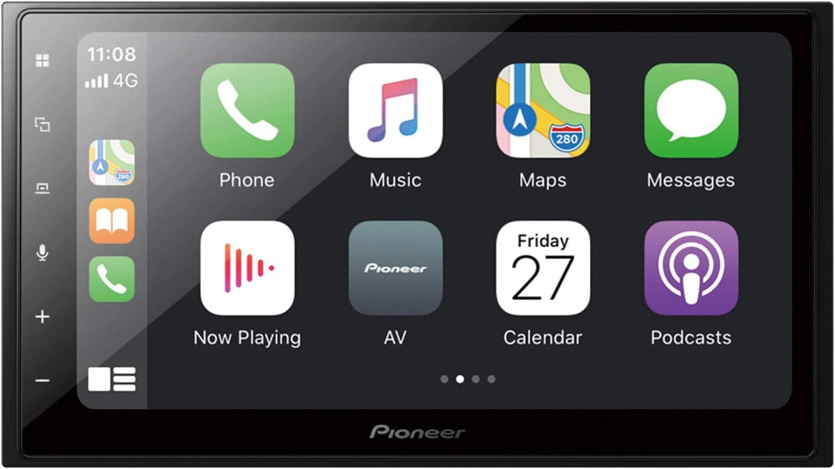 Pioneer SPH-DA250DAB 6,8 inch 2-DIN multimediaspeler, met capacitief aanraakscherm, Bluetooth, Apple CarPlay, Android auto, DAB+ digitale radio, Waze