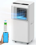 Draagbare airconditioner 16000 BTU voor grote ruimtes tot 750 m², 5-in-1 slimme airco met wifi/afstandsbediening, snelle koeling en ontvochtiging