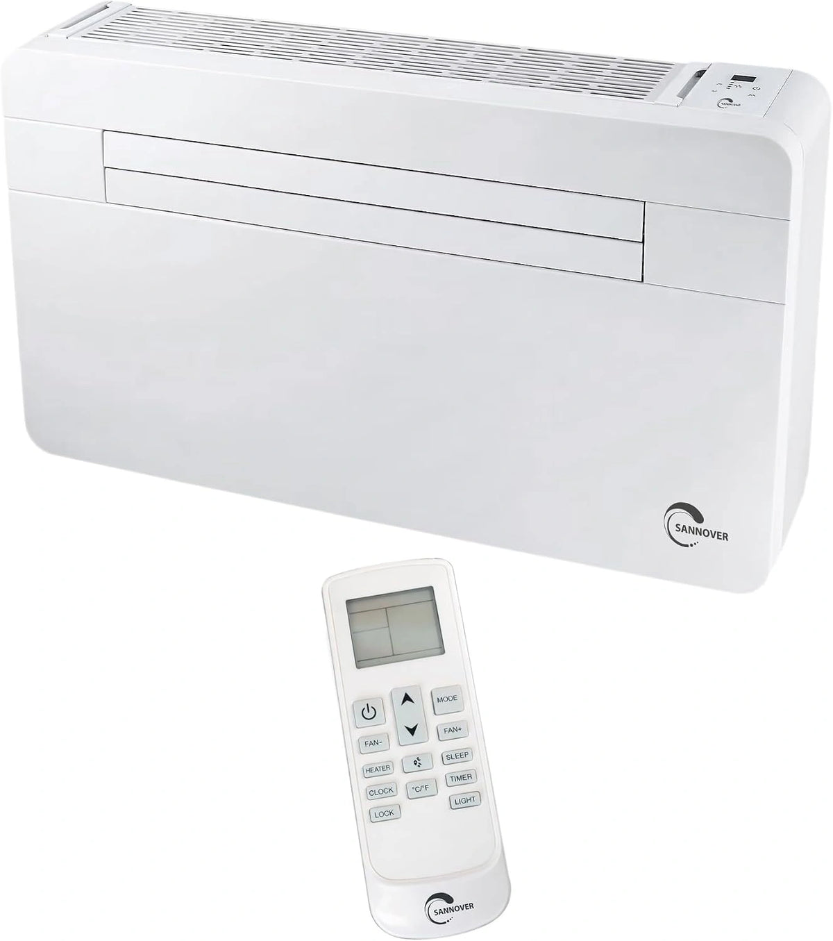 Console airconditioner, eendelig, omkeerbaar warm/koud 2,5 kW 9000 BTU Fresho 12 HP Sannover energieklasse A+ met afstandsbediening, wit