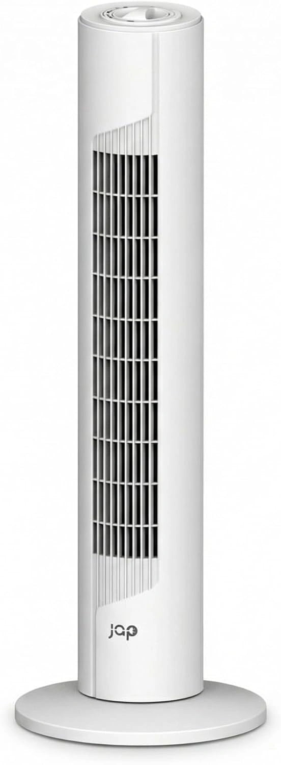JAP Quebec, Stille torenventilator, Toren ventilator staand, Kolomventilator, Timer, Wit