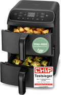 Cosori Airfryer, nieuwe generatie 2026, chip testwinnaar TurboBlaze-Tech, bruin/zwart