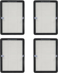 PUREBURG Vervangingsfilter compatibel met Rowenta QU5030 QU5060 QU5062 Eclipse luchtreiniger kachel ventilator 2-in-1 3-in-1 XD6520F0, 4-pack, zilver