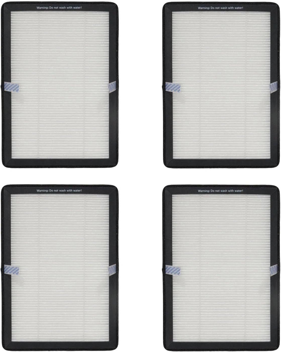 PUREBURG Vervangingsfilter compatibel met Rowenta QU5030 QU5060 QU5062 Eclipse luchtreiniger kachel ventilator 2-in-1 3-in-1 XD6520F0, 4-pack, zilver