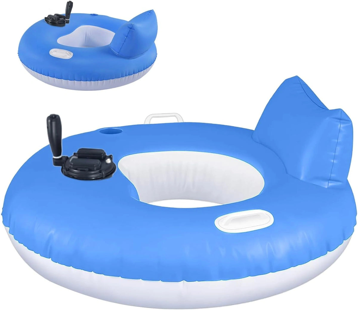 Gemotoriseerde zwembaden, opblaasbare waterdrifter om te zwemmen, draagbare drijver, comfortabel voor zomer, strand, meer, zwemmen, bruining, wit