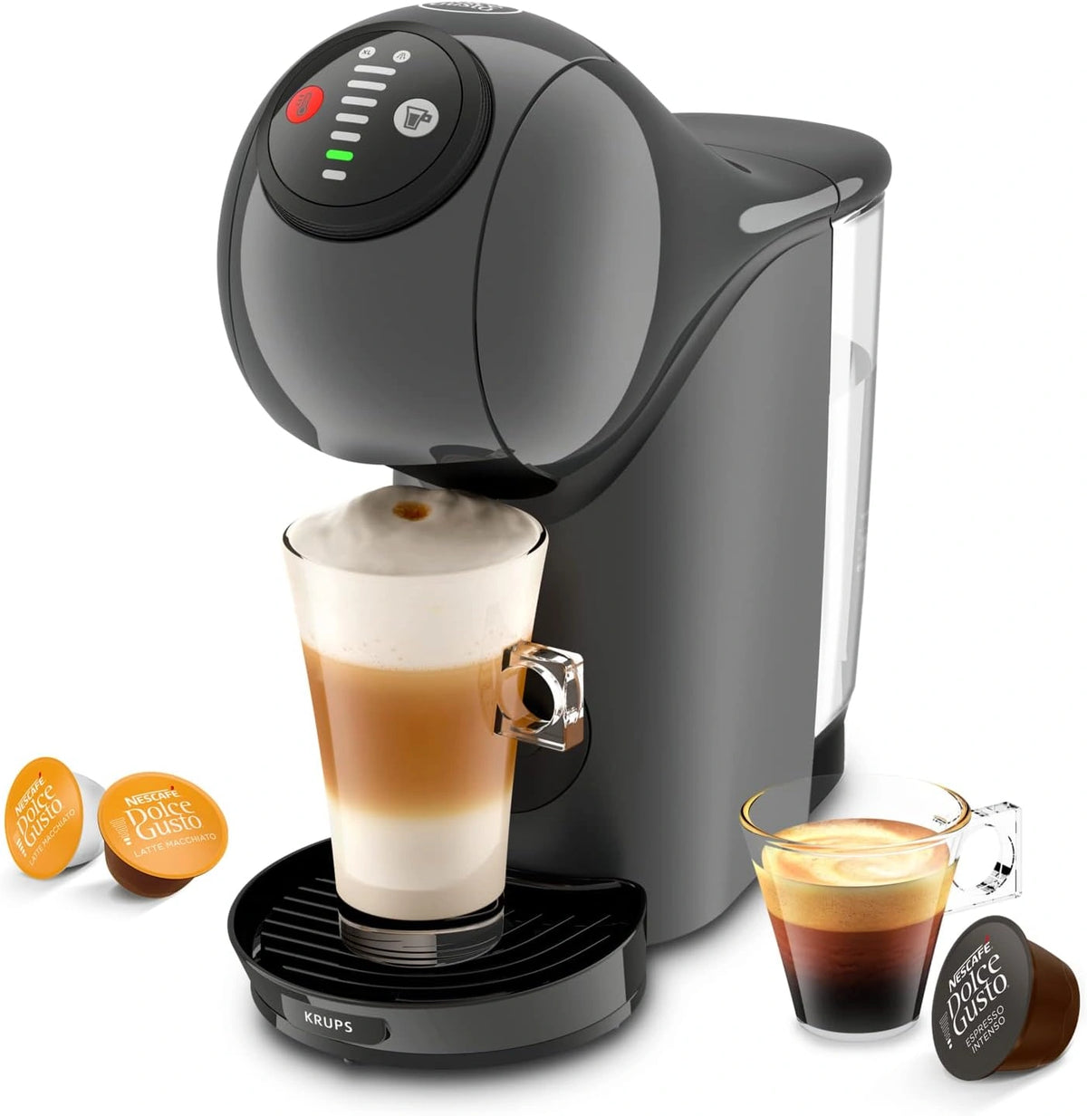Krups Nescafé Dolce Gusto Genio S automatische koffiemachine voor capsules, grijs