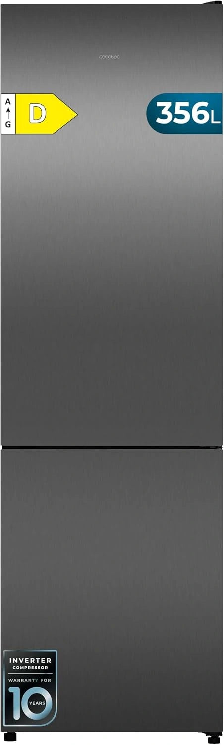 Cecotec Koelkast Combi 356 liter Bolero CoolMarket Combi 356i Dark D. 200 cm hoog, 59,5 cm breed, E-klasse, Multi Airflow-technologie