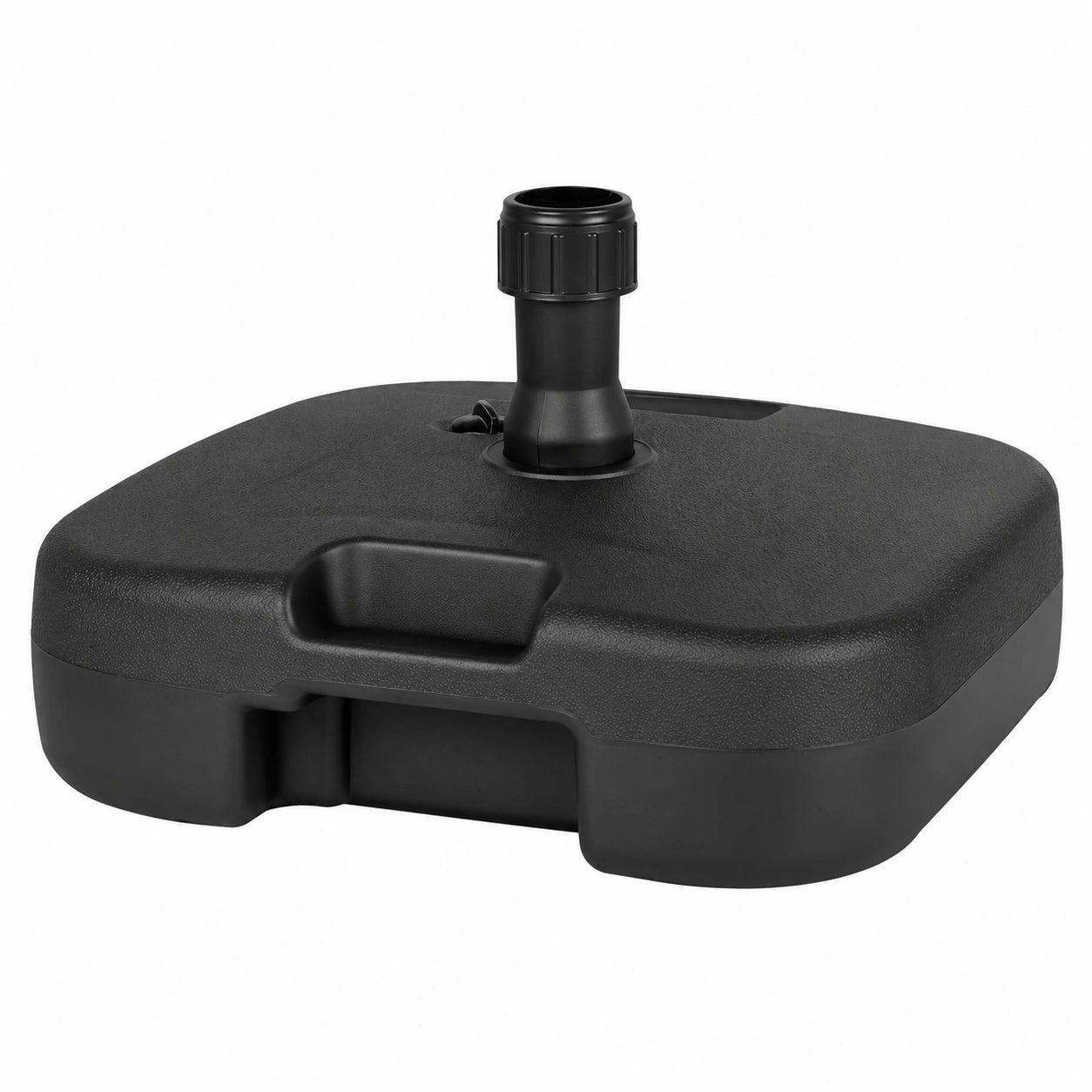 Outsunny Sonnenschirmständer befüllbar bis 30 kg, wetterfest, stabile Basis, HDPE, Schwarz, 46x45x26 cm