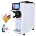 VEVOR Commerciële ijsmachine, productie 10 l/u, 900 W, 900 W, trechter 4 liter, cilinder 1,6 liter, voor snackbar Ristoran, wit